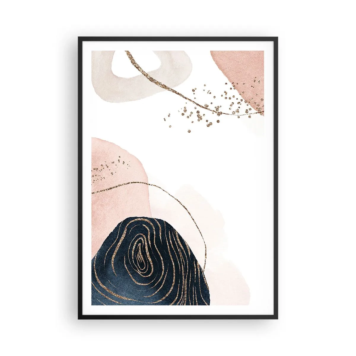 Poster in cornice nera - Tutto scorre - 70x100 cm