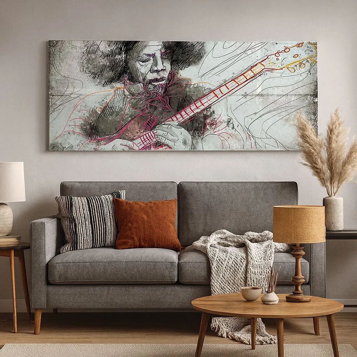 Quadro su tela - Stampe su Tela - Sulle onde della musica - 100x40 cm