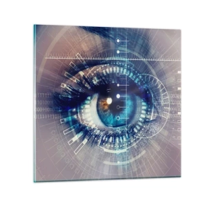 Quadro su vetro - Credi di conoscermi - 70x70 cm