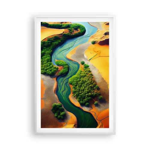 Poster in cornice bianca - Il fiume della vita - 61x91 cm