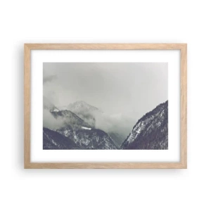 Poster in cornice rovere chiaro - La valle delle nebbie - 40x30 cm