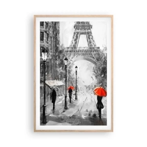 Poster in cornice rovere chiaro - Tutte le strade portano da lei - 61x91 cm