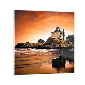 Quadro su vetro - L'eleganza della costa ovest - 30x30 cm