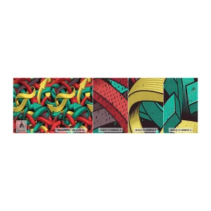 Campione di Fotomurale Premium Canvas - Qual è la via giusta? - Astrazione, Pezzo, Fumetto - 100x30 cm