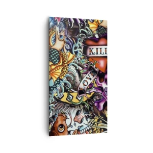 Quadro su tela - Stampe su Tela - Il sogno del tatuatore - 55x100 cm