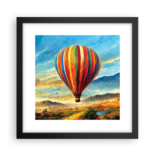 Poster in cornice nera - Nel silenzio si vede meglio - 30x30 cm