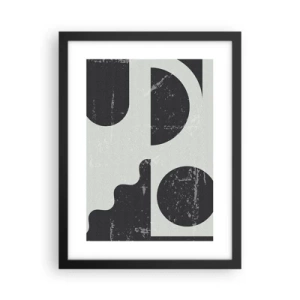 Poster in cornice nera - Composizione sopra e sotto - 30x40 cm