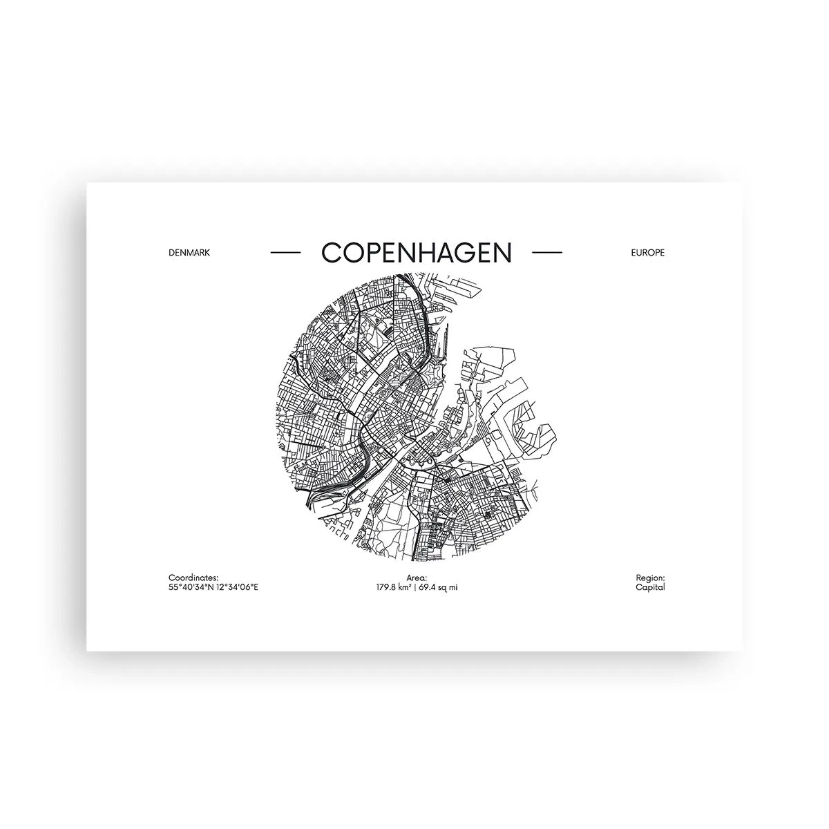 Poster - Anatomia di Copenaghen - 70x50 cm