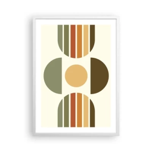 Poster in cornice bianca - Nei colori della terra - 50x70 cm