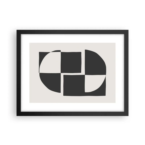 Poster in cornice nera - Antitesi - sintesi - 40x30 cm