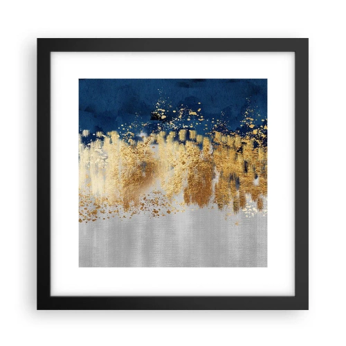 Poster in cornice nera - Composizione moderna con bagliore - 30x30 cm