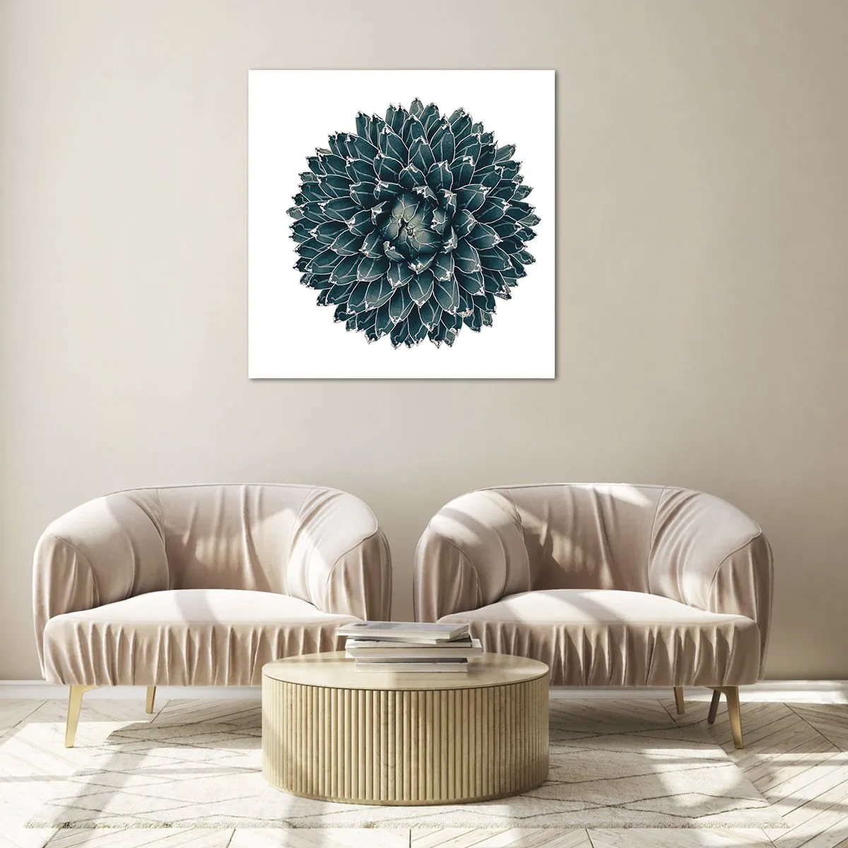 Quadro su vetro - La stella del deserto - 30x30 cm