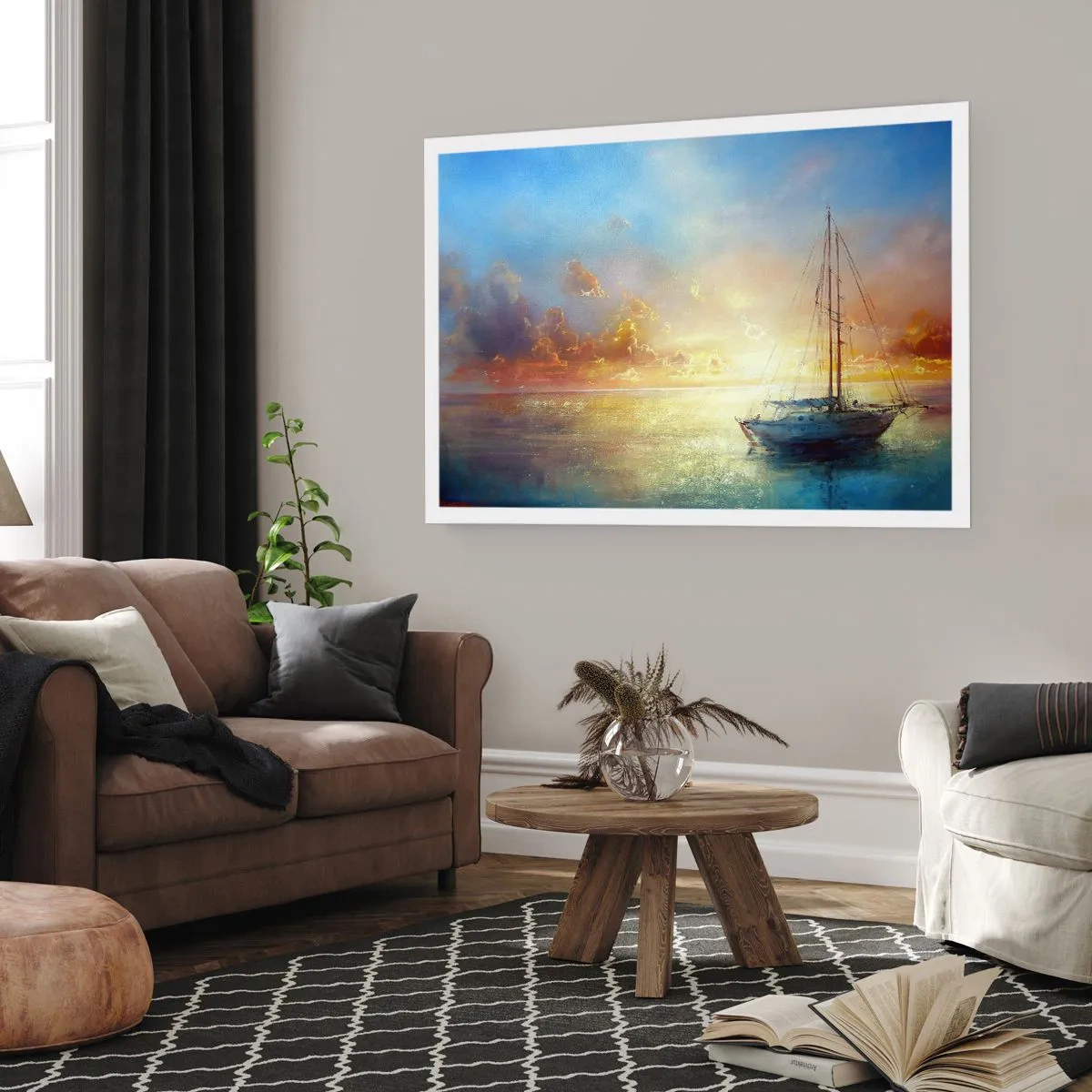 Poster - Nella baia dorata - 70x50 cm
