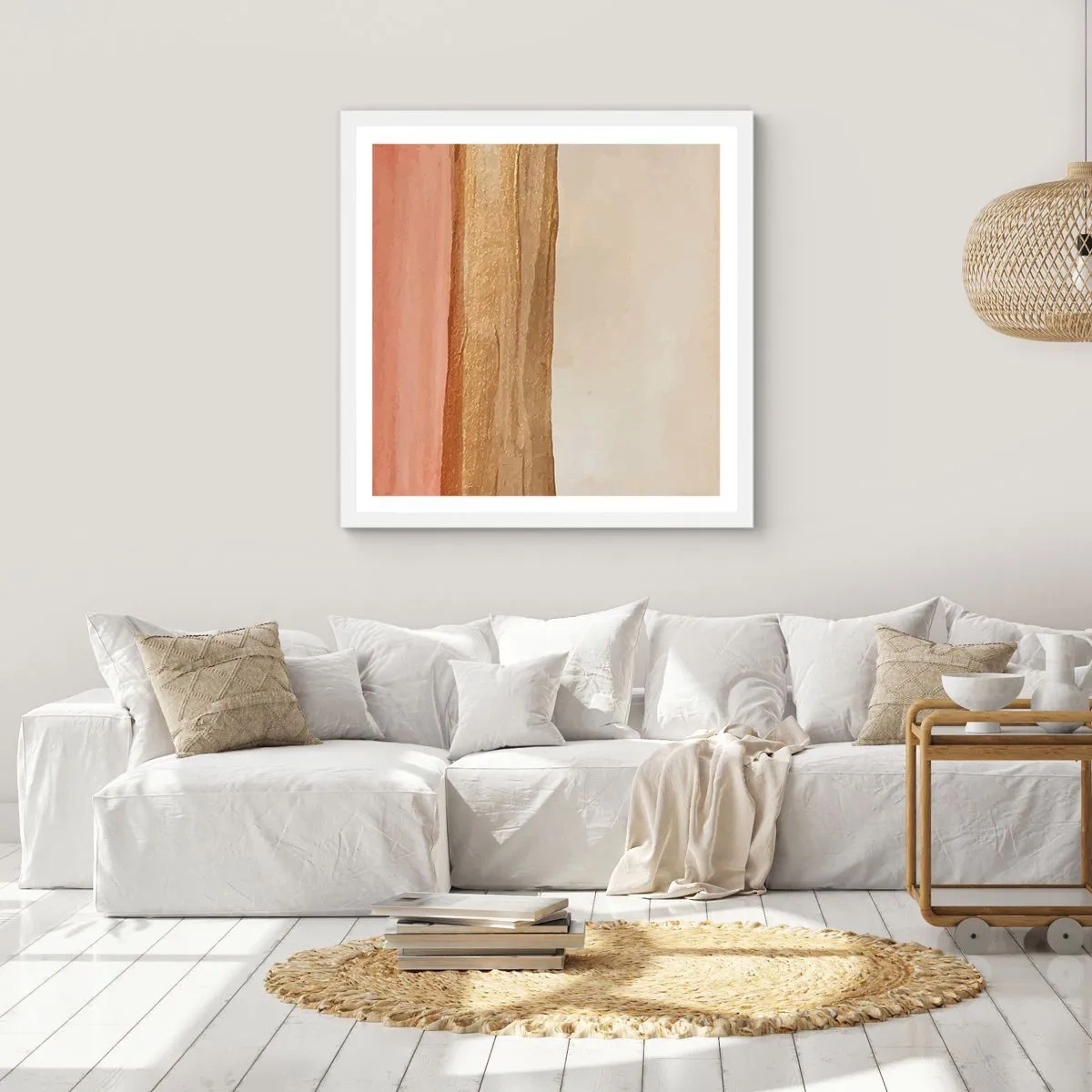 Poster in cornice bianca - Composizione verticale - 50x50 cm