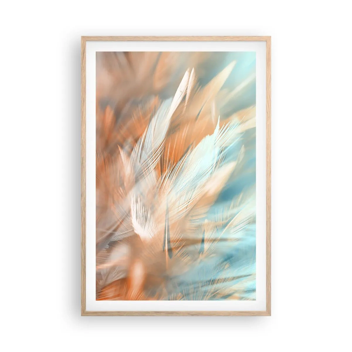 Poster in cornice rovere chiaro - Nel paese della mitezza - 61x91 cm