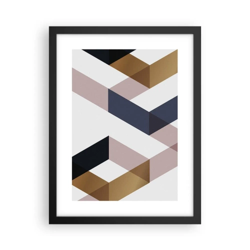 Poster in cornice nera - Piani e angoli - 30x40 cm