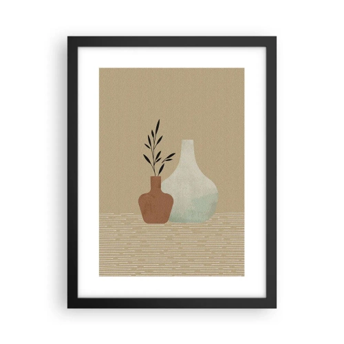 Poster in cornice nera - Il vaso e il suo concetto - 30x40 cm