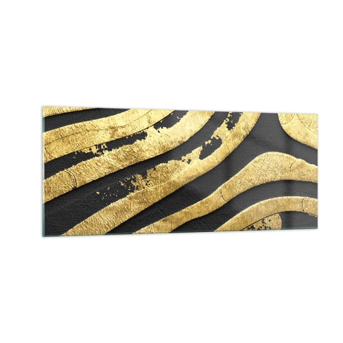 Quadro su vetro - Tutto scorre - 100x40 cm