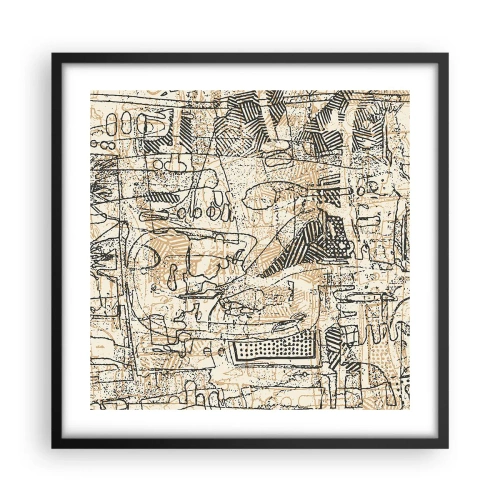 Poster in cornice nera - In attesa di essere decifrato - 50x50 cm