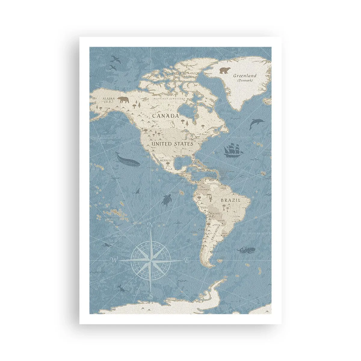 Poster - Il mondo a portata di mano - 70x100 cm