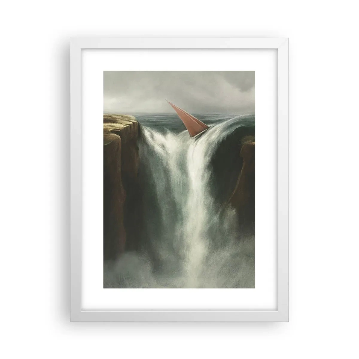 Poster in cornice bianca - Un avvertimento per la vita - 30x40 cm