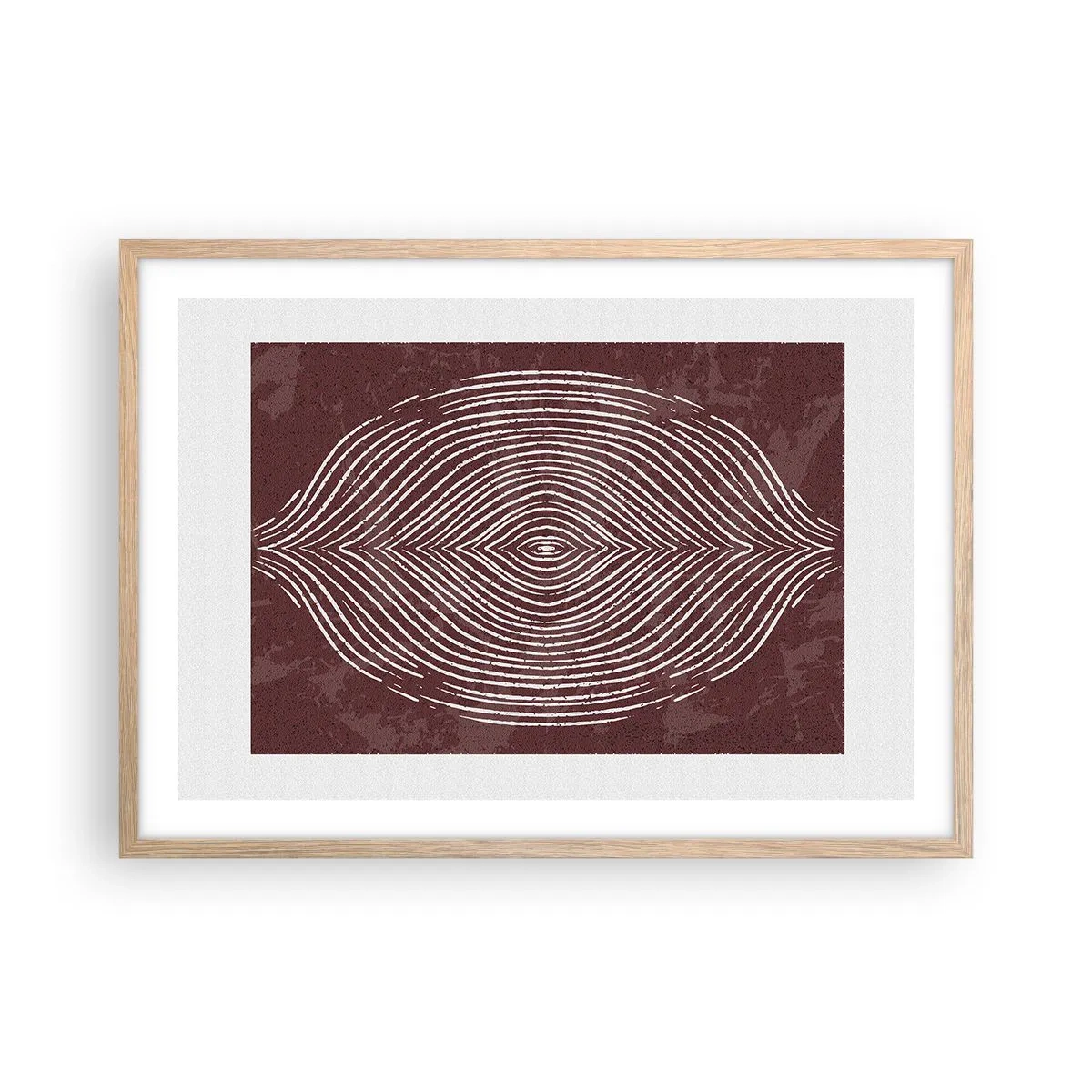 Poster in cornice rovere chiaro - Lo spazio parlante - 70x50 cm