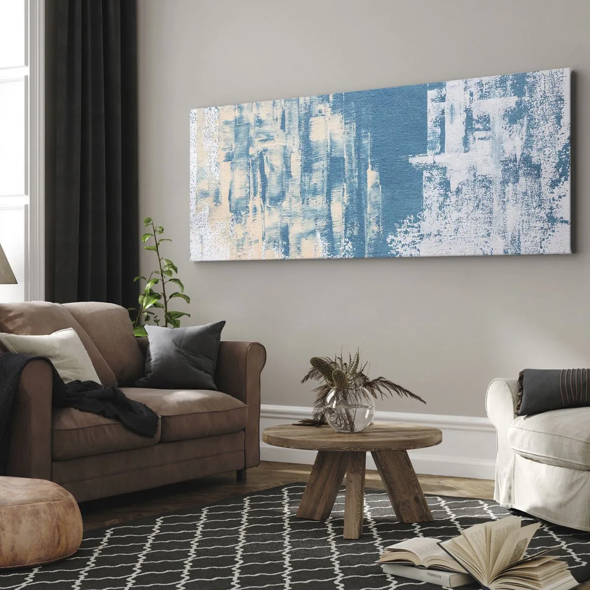 Quadro su tela - Stampe su Tela - Attraverso il ghiaccio - 100x40 cm