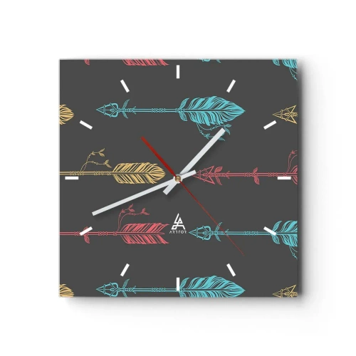 Orologio da parete - Orologio in Vetro - In ordine - 40x40 cm