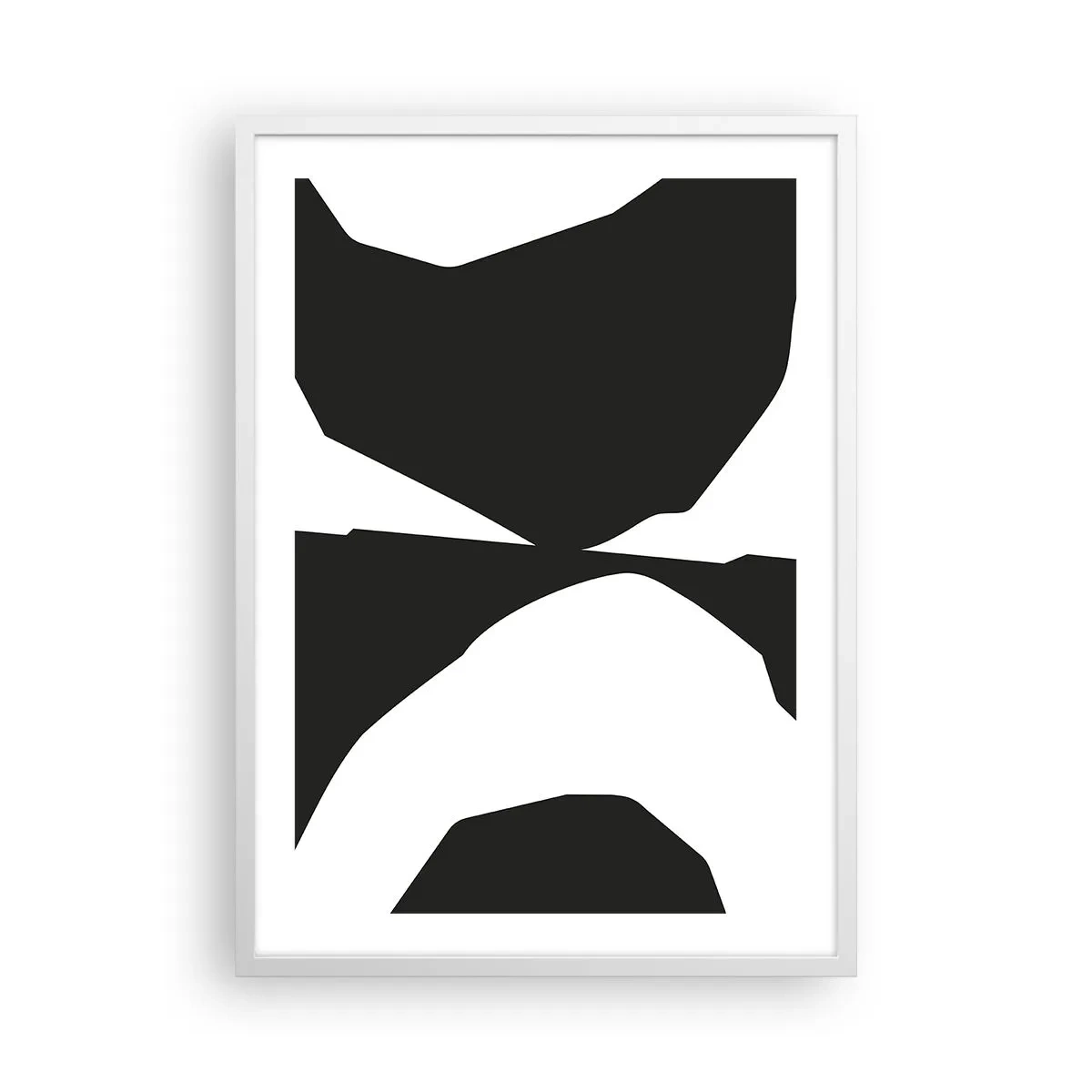 Poster in cornice bianca - Positivo - negativo - 50x70 cm