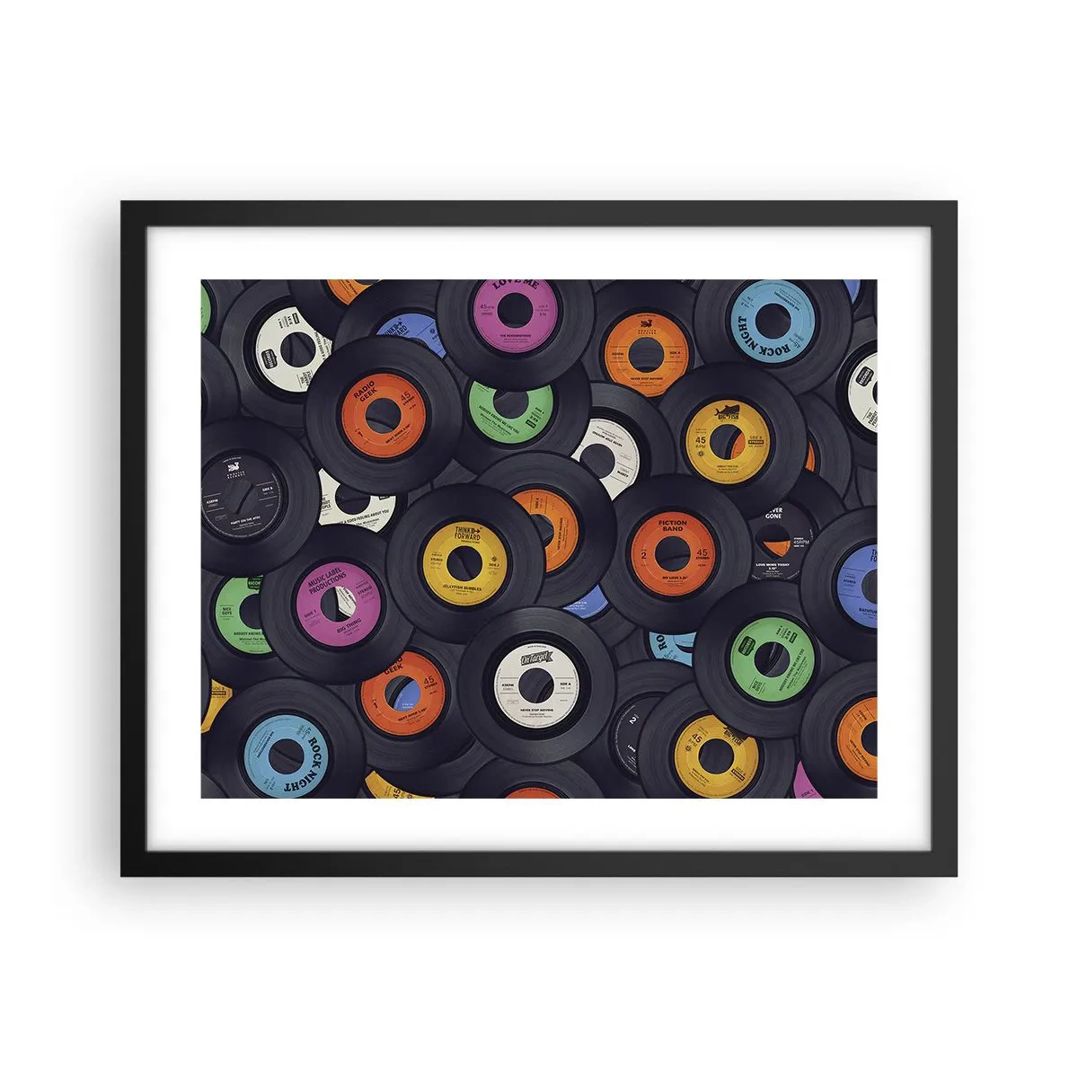 Poster in cornice nera - I colori della classicità - 50x40 cm