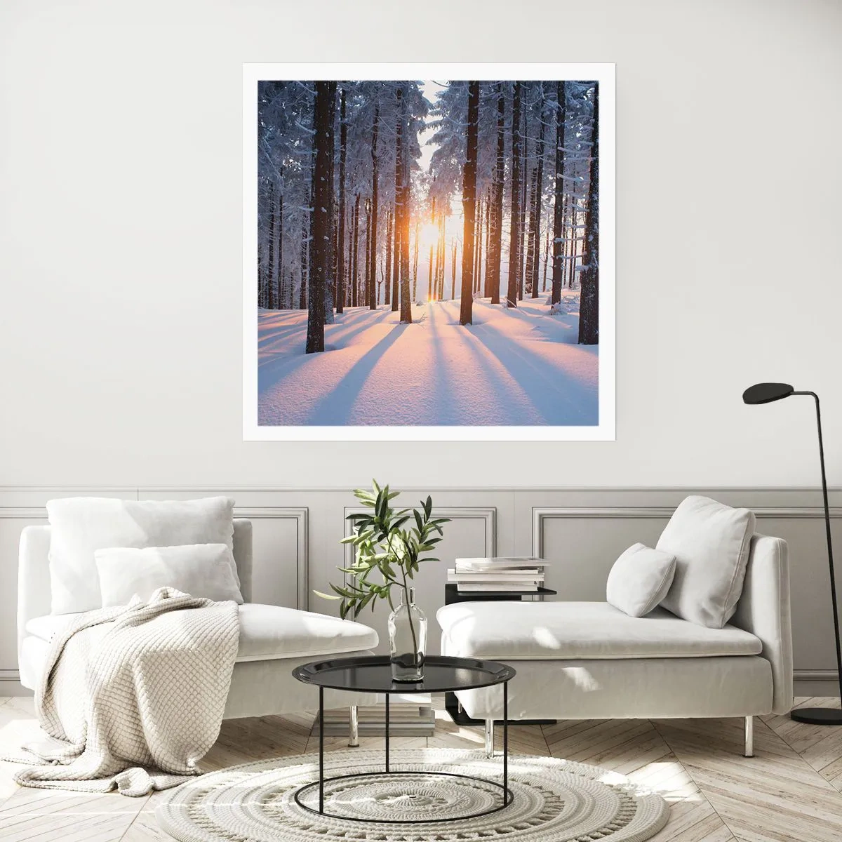 Poster - Decisamente nero su bianco - 60x60 cm
