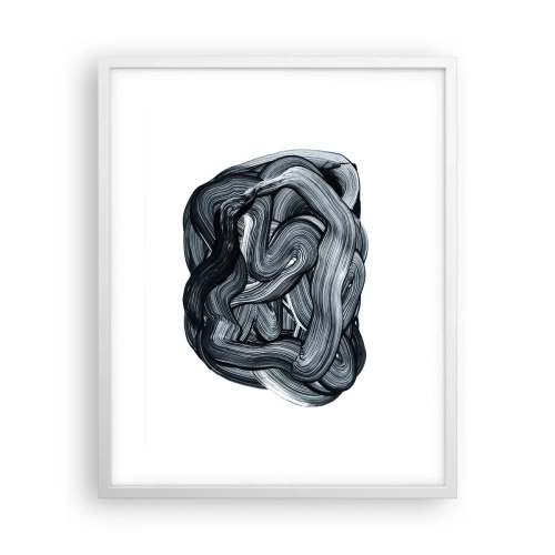 Poster in cornice bianca - Non è così semplice - 40x50 cm