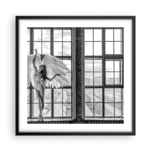 Poster in cornice nera - Città degli angeli? - 50x50 cm