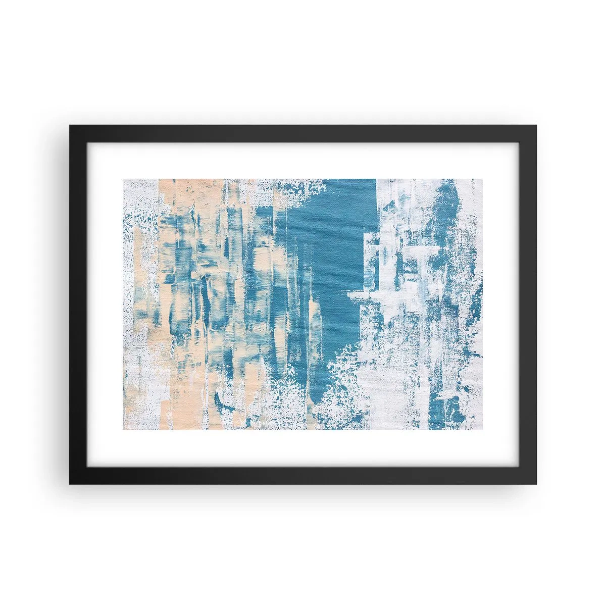 Poster in cornice nera - Attraverso il ghiaccio - 40x30 cm