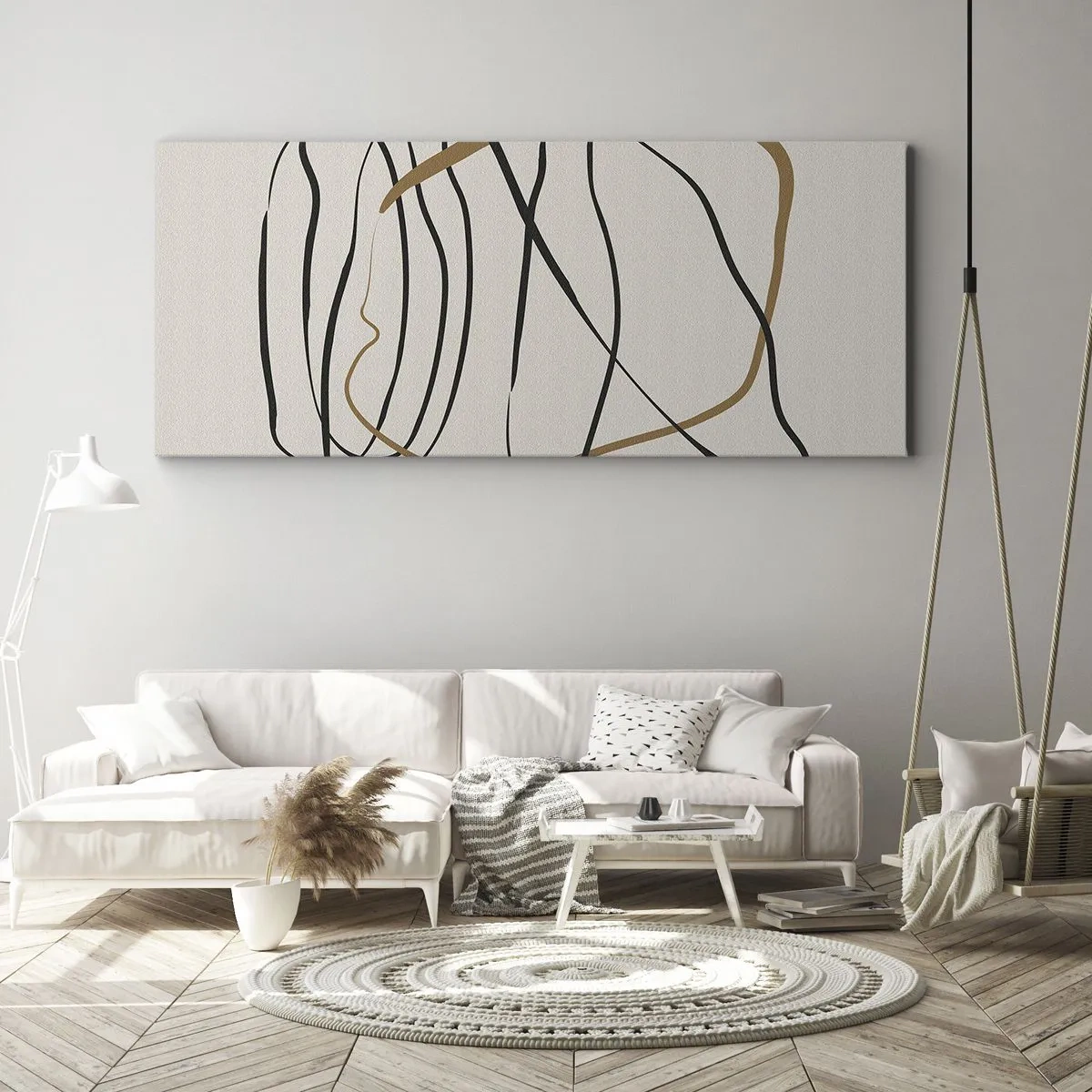 Quadro su tela - Stampe su Tela - Composizione: danza intricata - 100x40 cm