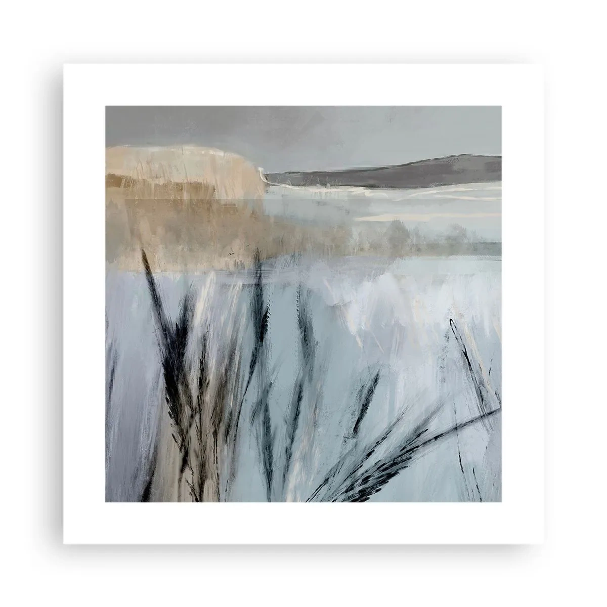 Poster - Campi d'inverno - 40x40 cm