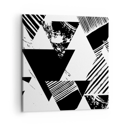 Quadro su tela - Stampe su Tela - Pioggia di triangoli - 60x60 cm