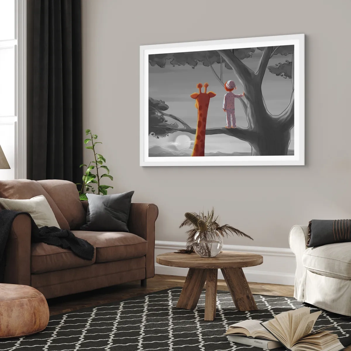 Poster in cornice bianca - Sta succedendo davvero - 100x70 cm