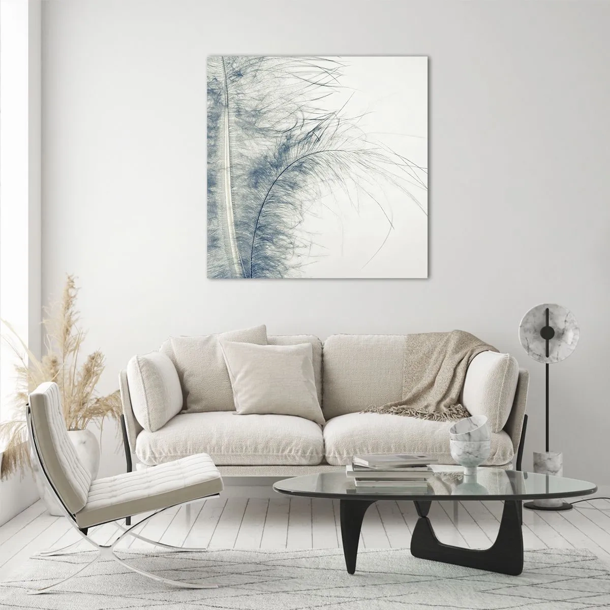 Quadro su vetro - Il sussurro della natura - 70x70 cm