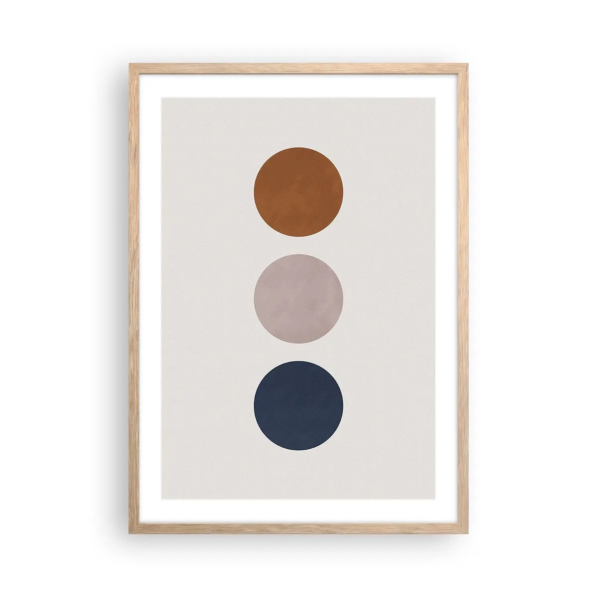 Poster in cornice rovere chiaro - Simbolo di perfezione - 50x70 cm