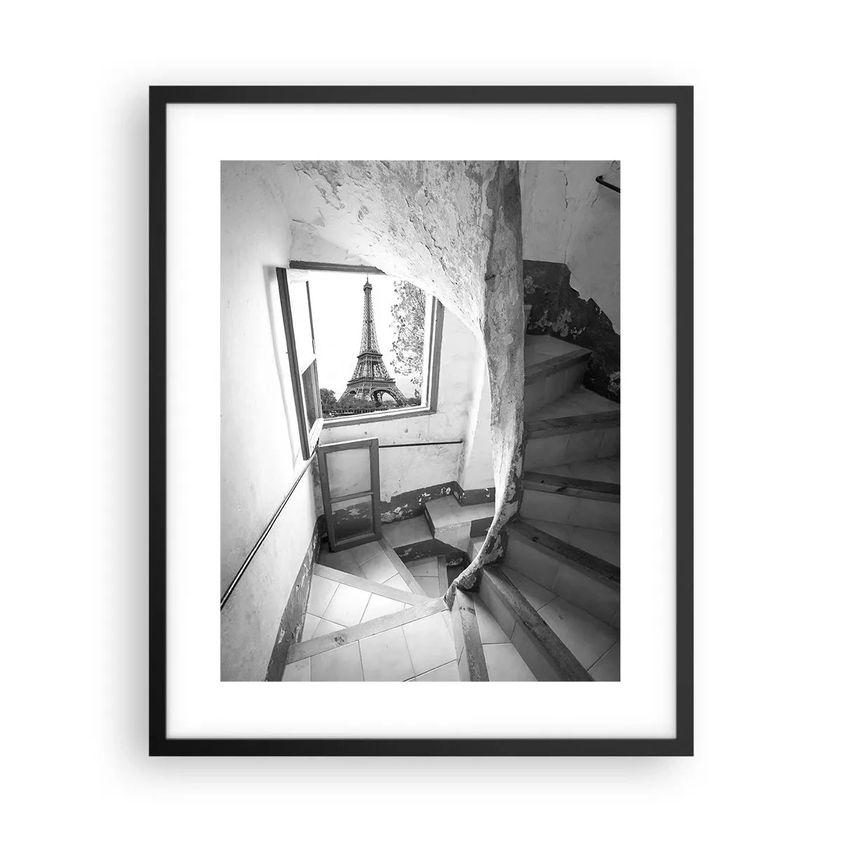 Poster in cornice nera - Che vista! - 40x50 cm