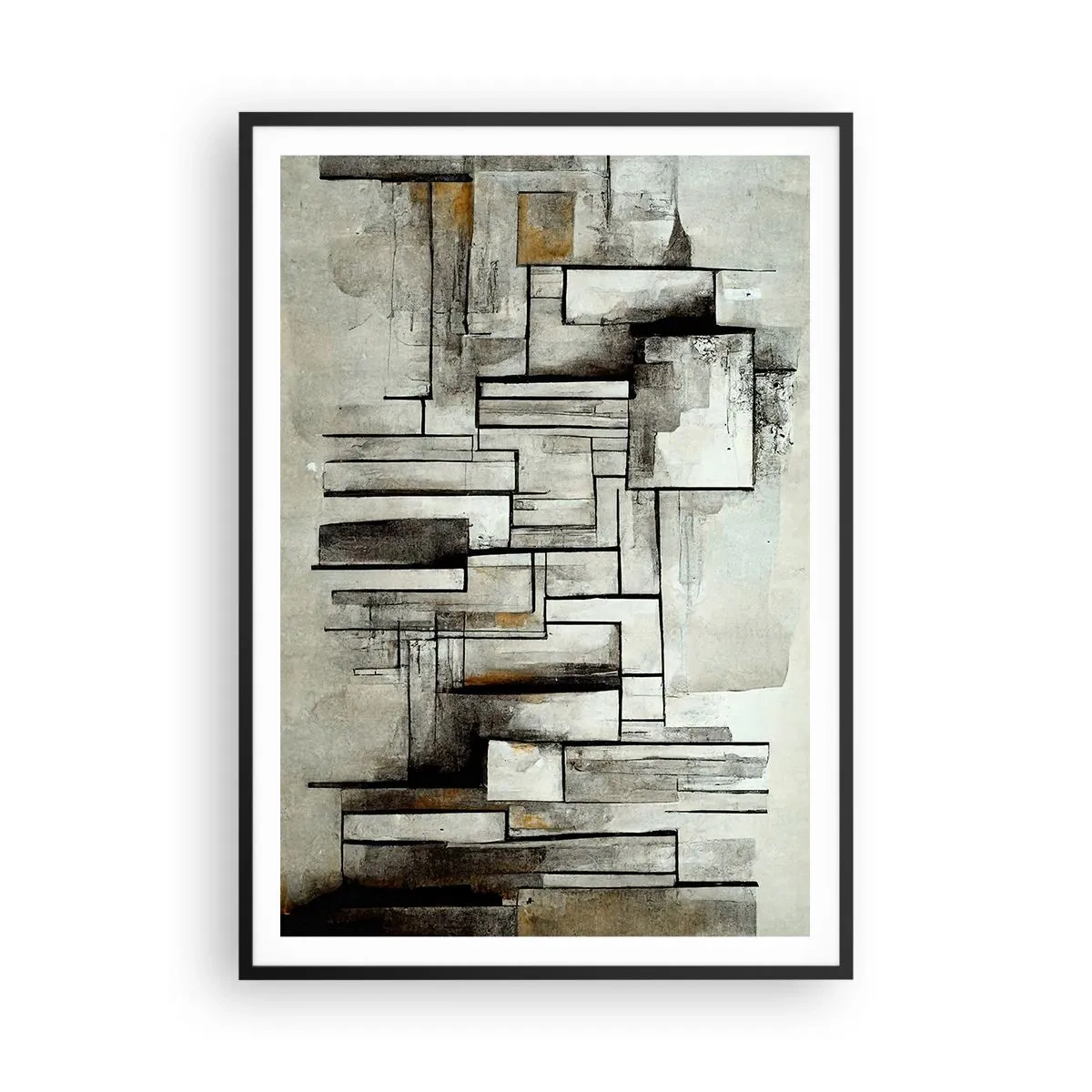 Poster in cornice nera - La forza della semplicità - 70x100 cm