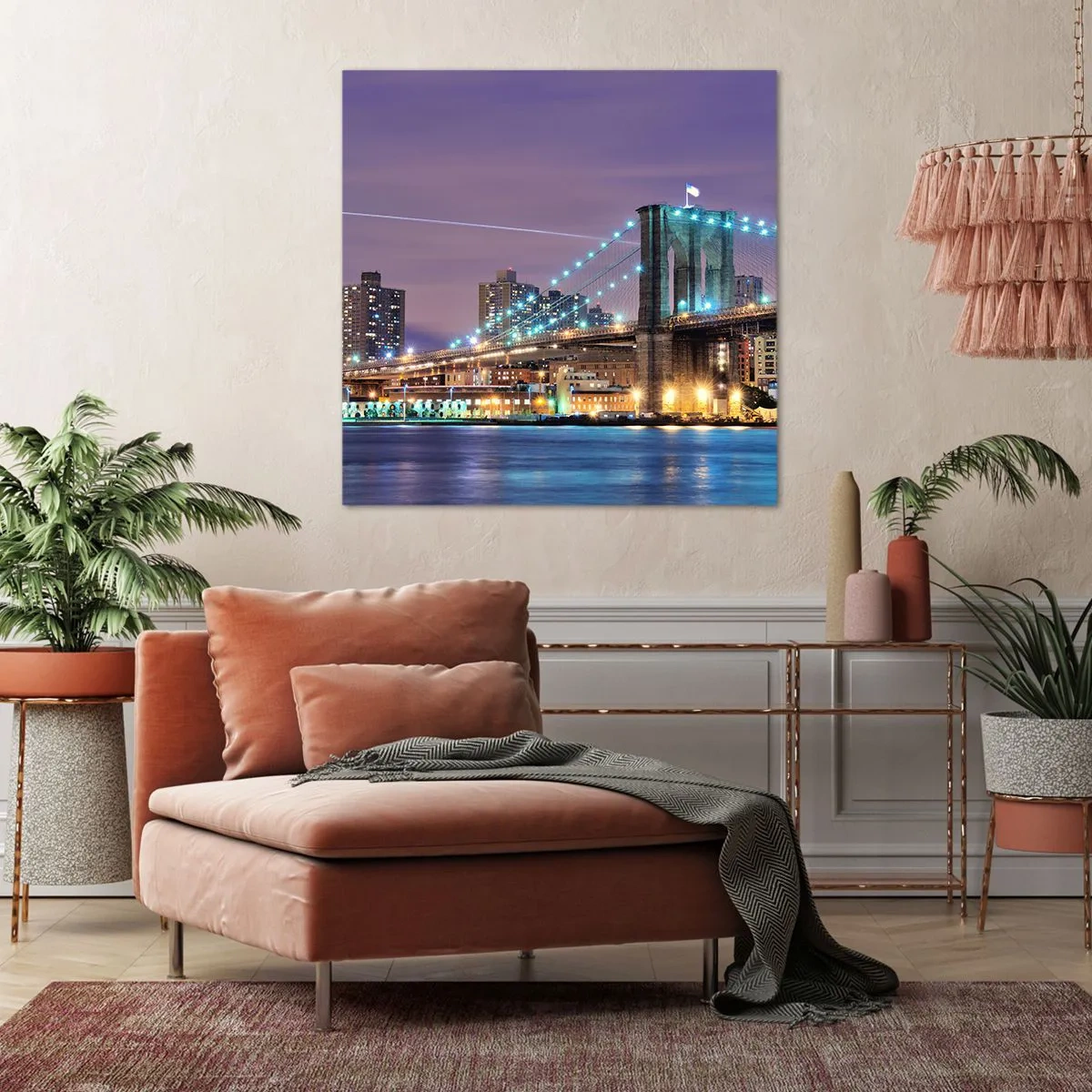 Quadro su tela - Stampe su Tela - Da tanti anni il ponte di Brooklyn - 60x60 cm
