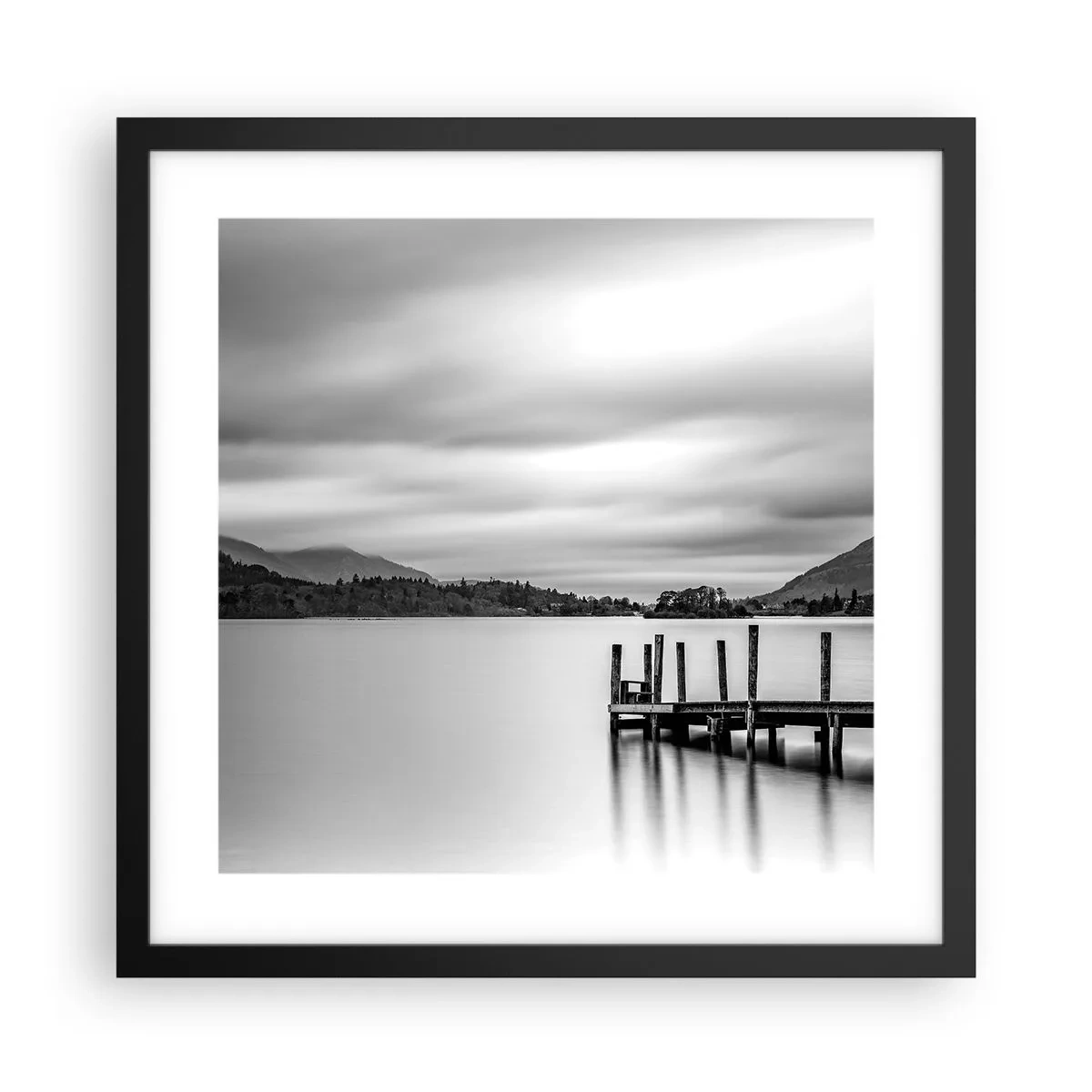 Poster in cornice nera - Mitezza e forza - 40x40 cm