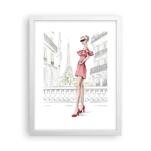 Poster in cornice bianca - L'arte della moda - 30x40 cm