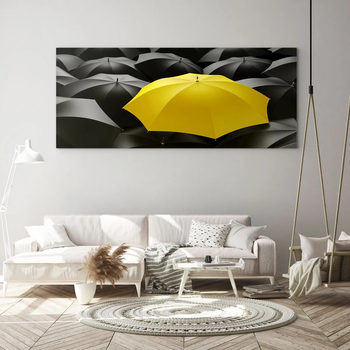 Quadro su vetro - Addio tristezza - 100x40 cm