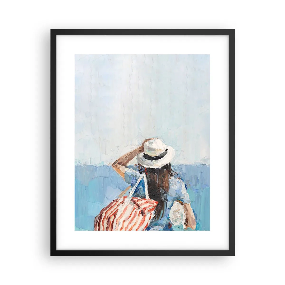 Poster in cornice nera - Benvenuti in vacanza - 40x50 cm