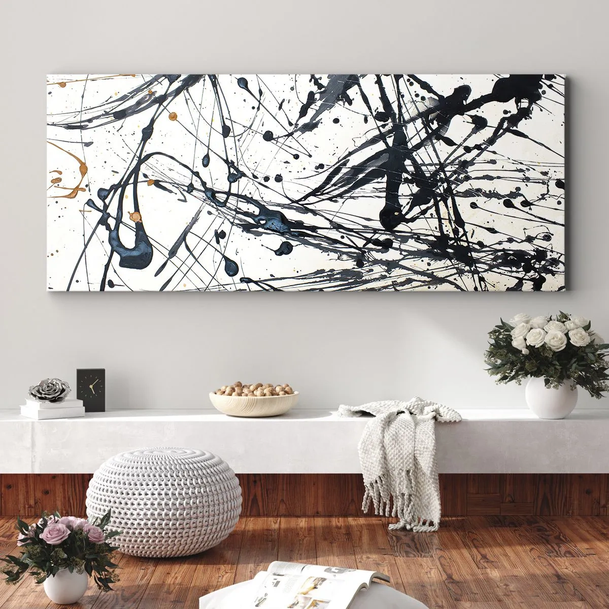 Quadro su tela - Stampe su Tela - Astrazione espressionistica - 100x40 cm