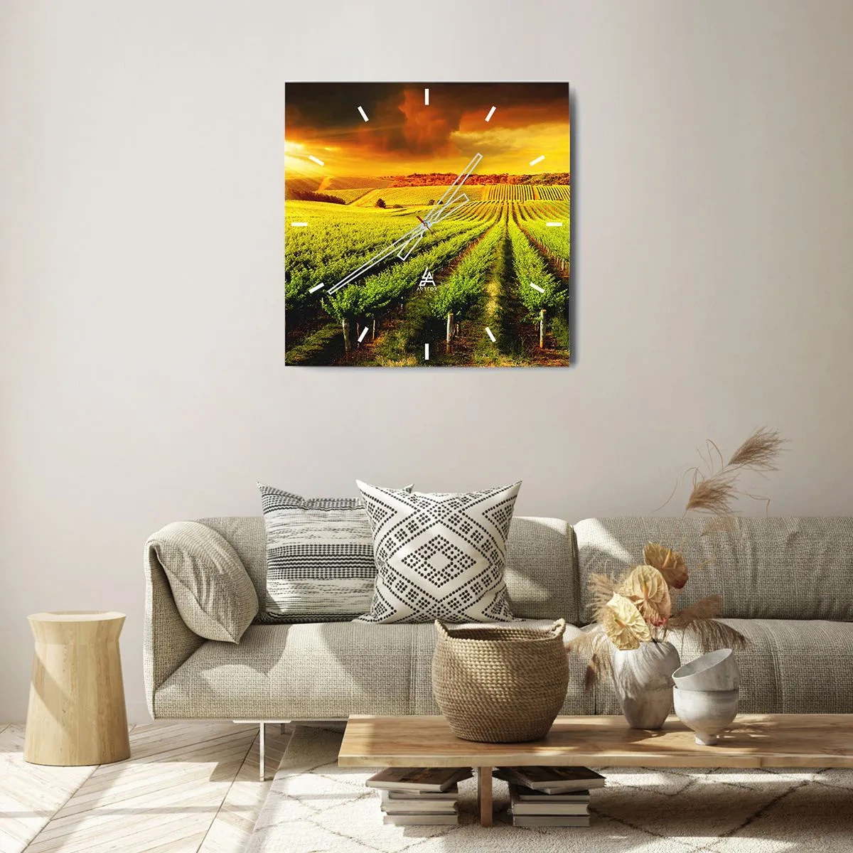 Orologio da parete - Orologio in Vetro - Sotto il sole dell'Australia - 40x40 cm