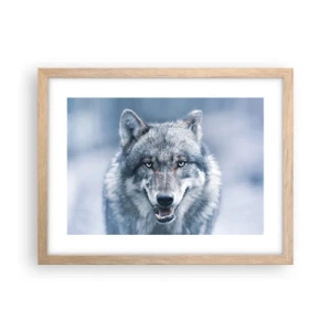 Poster in cornice rovere chiaro - Accetti la sfida? - 40x30 cm